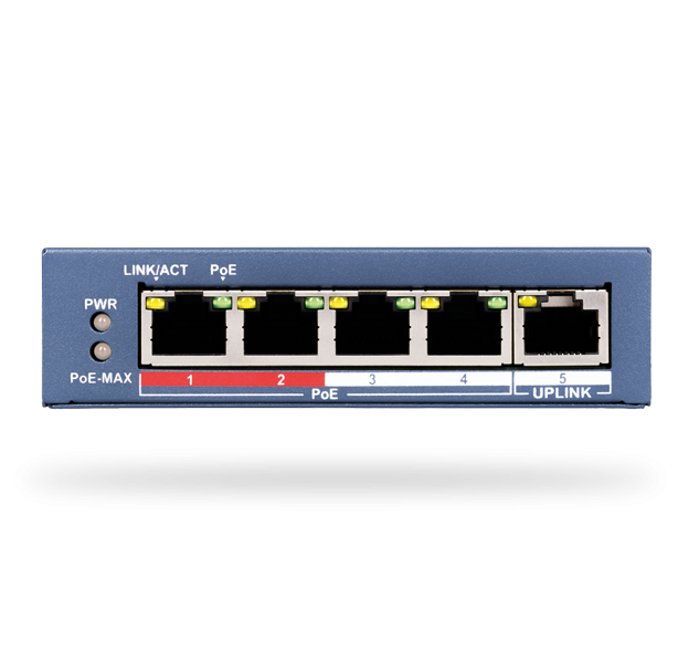 Коммутатор Ethernet, PoE – 4 порта